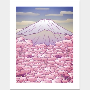 Japanese Mountain Posters and Art